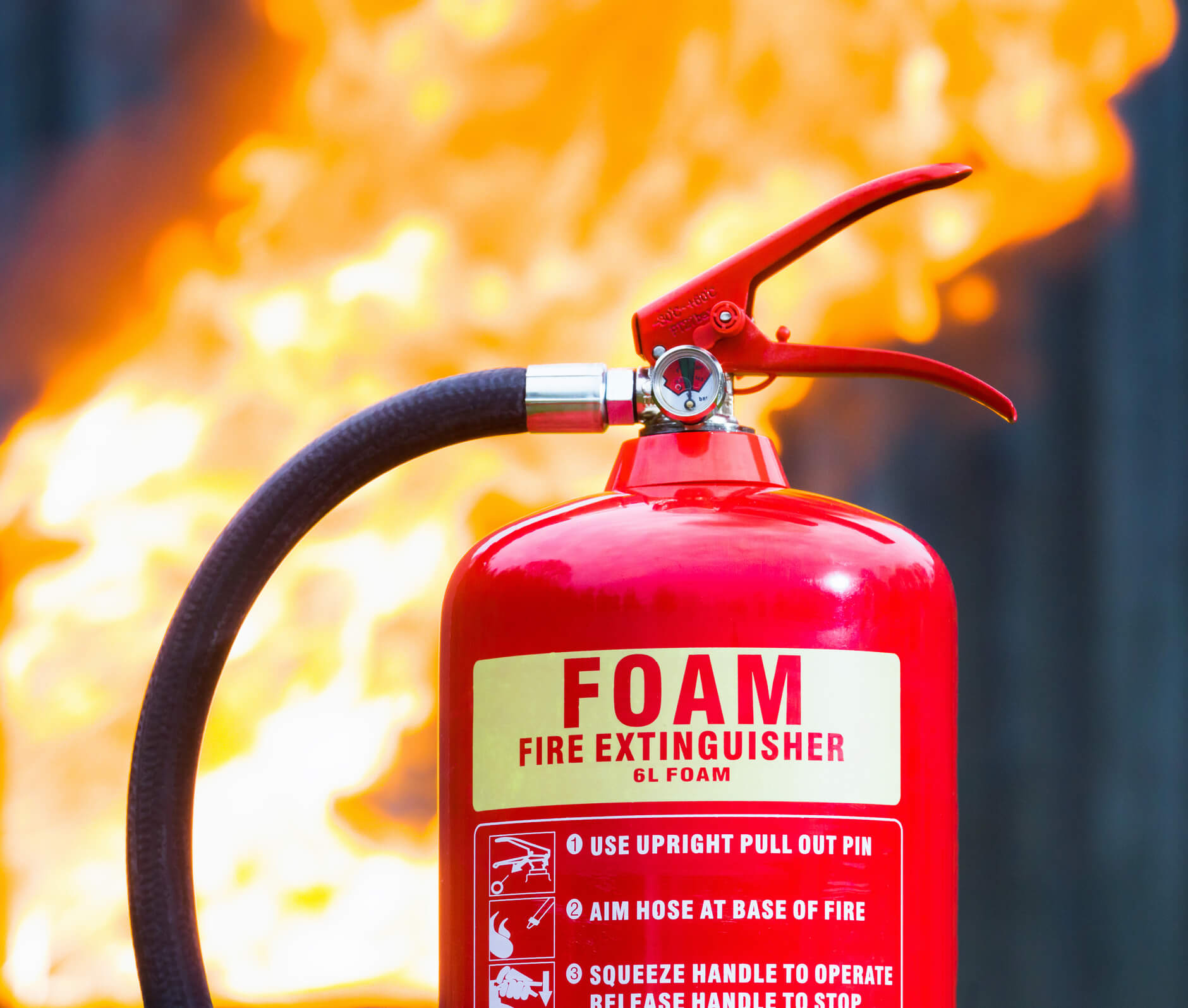 Fire extinguishers supplied and installed in a workplace in Northern Ireland